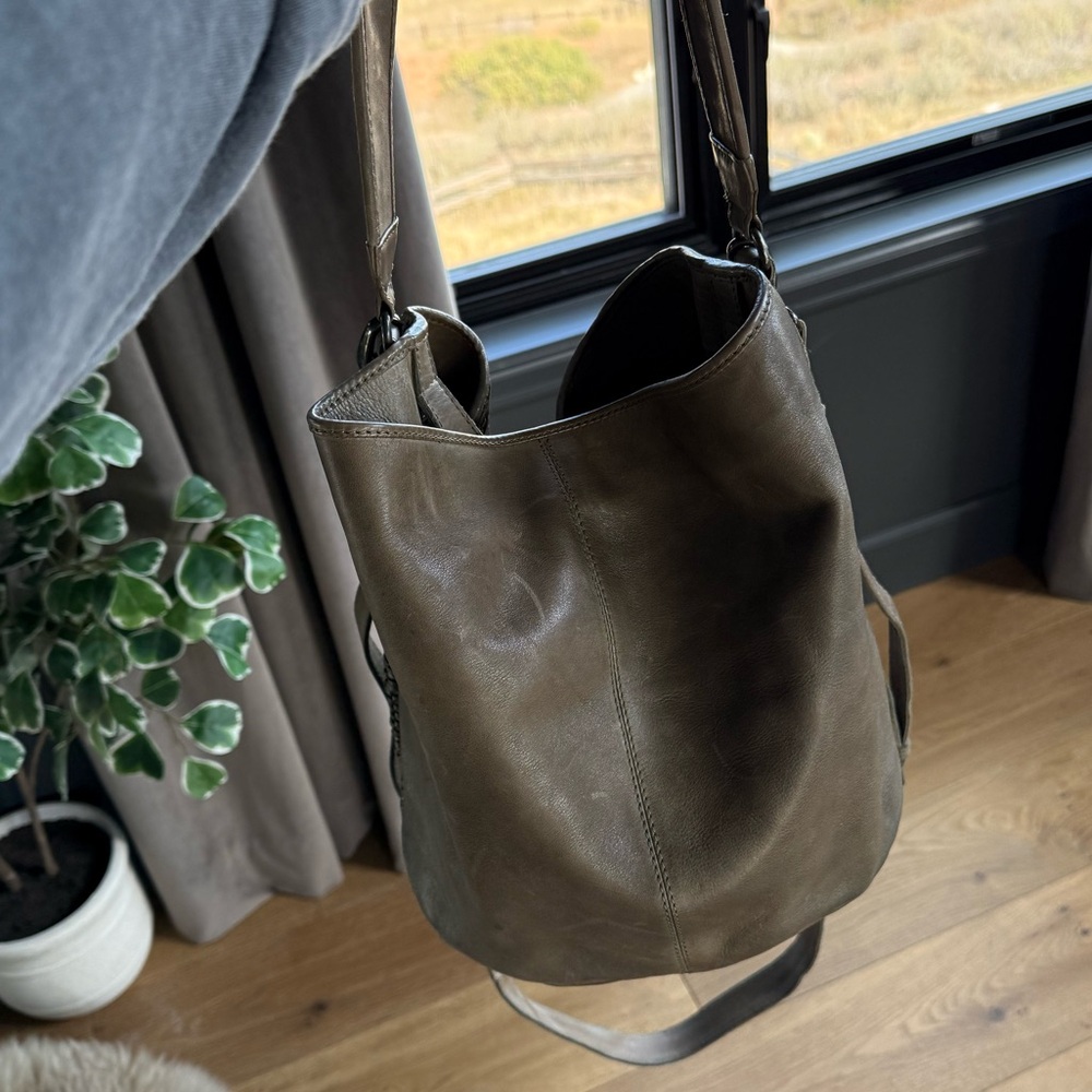 Olive Green Bucket Bag - Picture 7 of 13